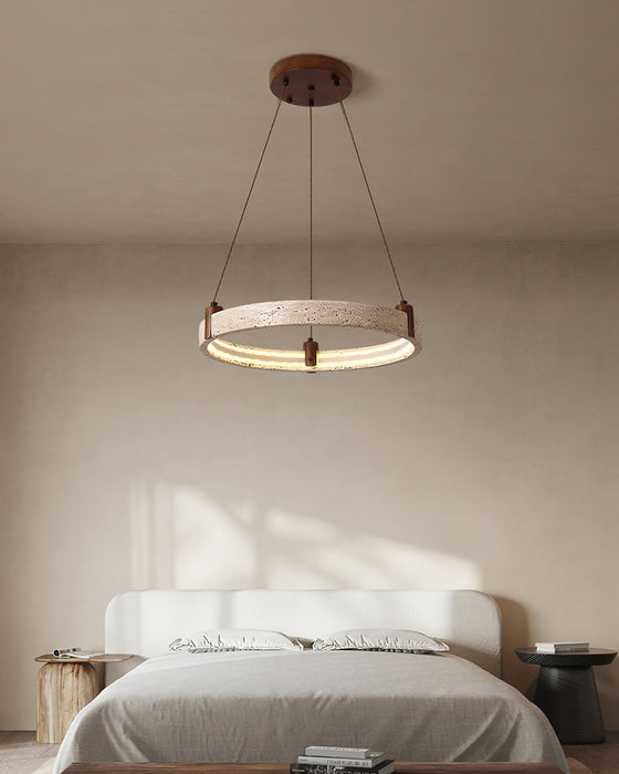 Celestial Orbit Travertine Chandelier Simprolos