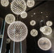 Silver Spark Ball Pendant Light Vakkerlight