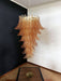 Rosalind Glass Amber Chandelier Vakkerlight