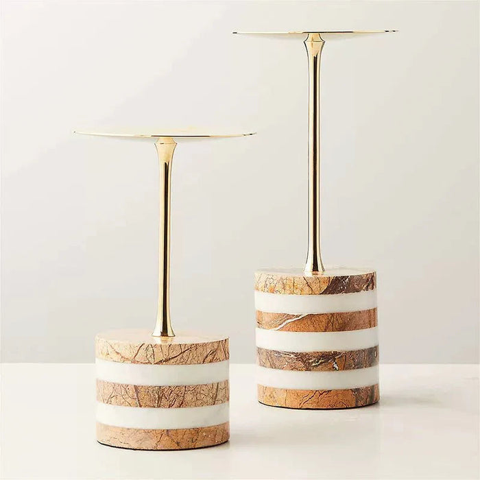Strata Rise Marble Candle Holder Vakkerlight