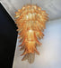 Rosalind Glass Amber Chandelier Vakkerlight
