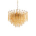 Golden Amber Glass Chandelier Vakkerlight
