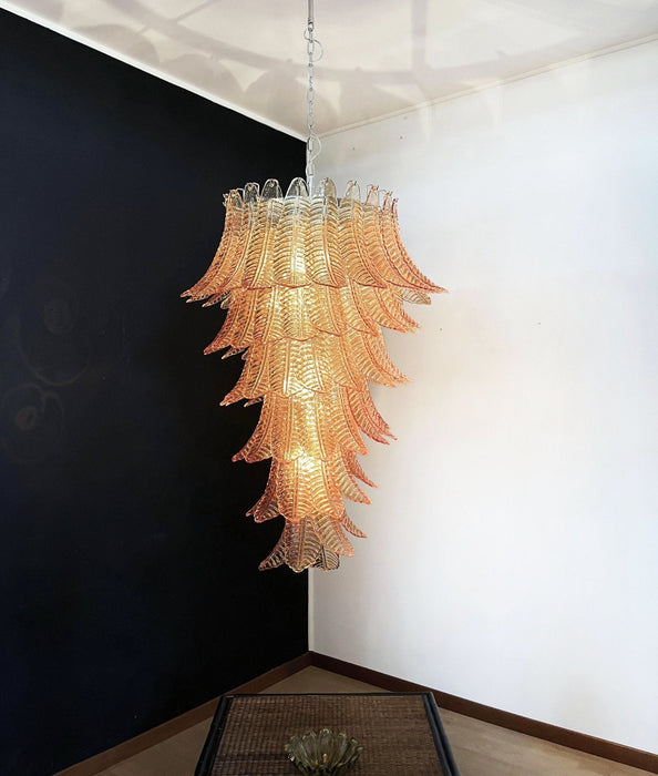 Rosalind Glass Amber Chandelier Vakkerlight