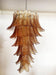Rosalind Glass Amber Chandelier Vakkerlight