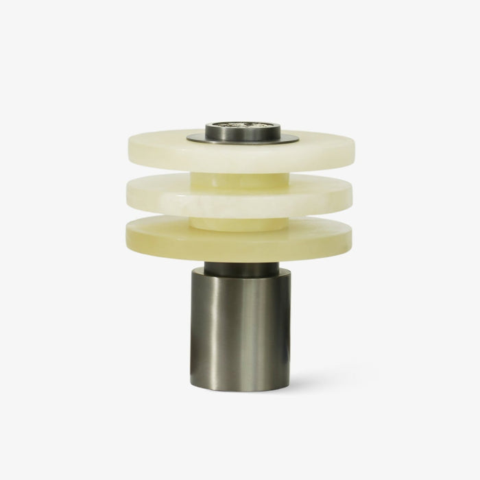 Tiered Obelisk Alabaster Table Lamp Vakkerlight