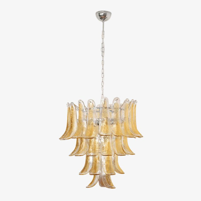 Glass Amber Lily Chandelier Vakkerlight