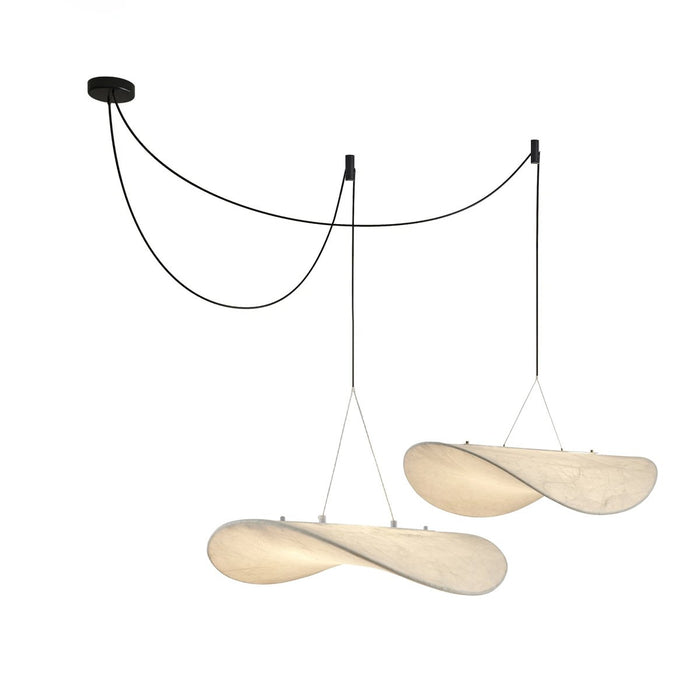 Tense Silk Pendant Light