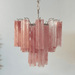 Pink Glass Tubes Chandelier Vakkerlight