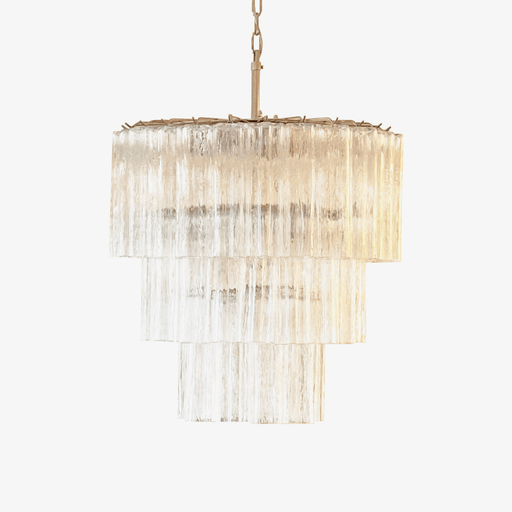 Tiered Tube Glass Chandelier Vakkerlight