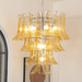 Glass Amber Lily Chandelier Vakkerlight