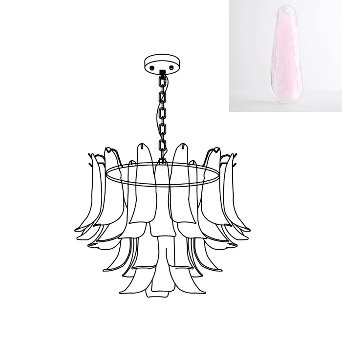 Murano Glass Leaf Chandelier