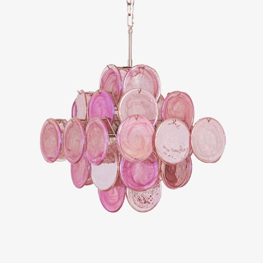 Aurelia Pink Glass Chandelier Vakkerlight