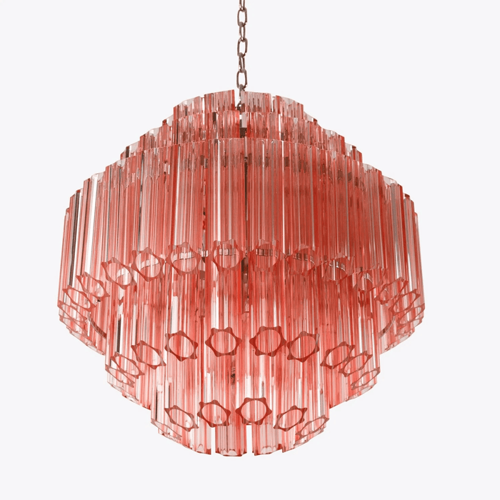 Pink Palermo Glass Chandelier Vakkerlight