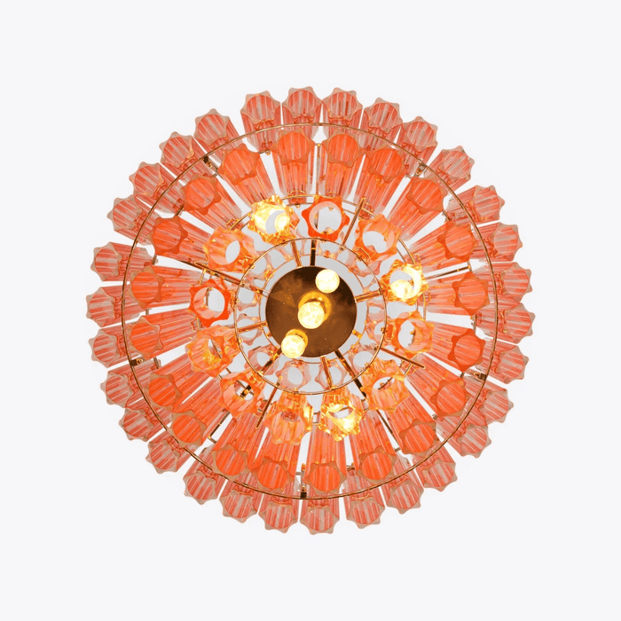 Pink Palermo Glass Chandelier Vakkerlight