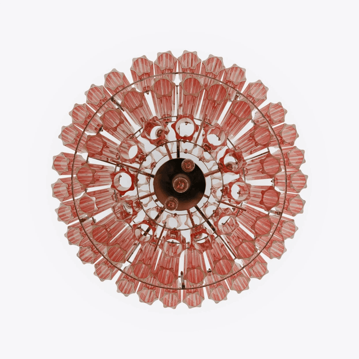 Pink Palermo Glass Chandelier Vakkerlight