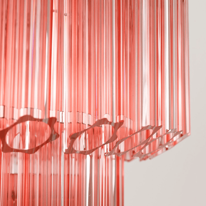 Pink Palermo Glass Chandelier Vakkerlight