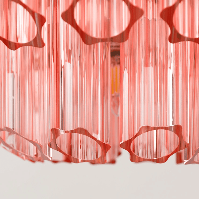 Pink Palermo Glass Chandelier Vakkerlight