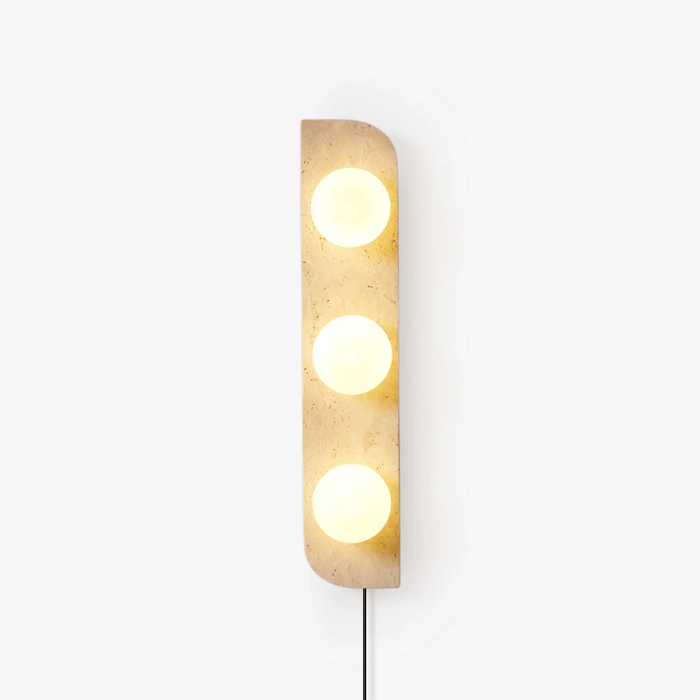 Elysian Travertine Plug-in Wall Light Vakkerlight