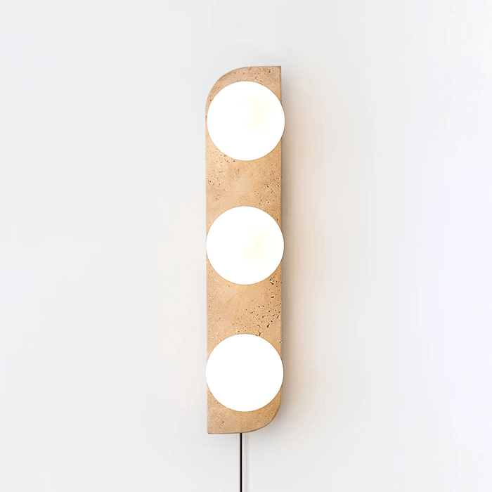 Elysian Travertine Plug-in Wall Light Vakkerlight