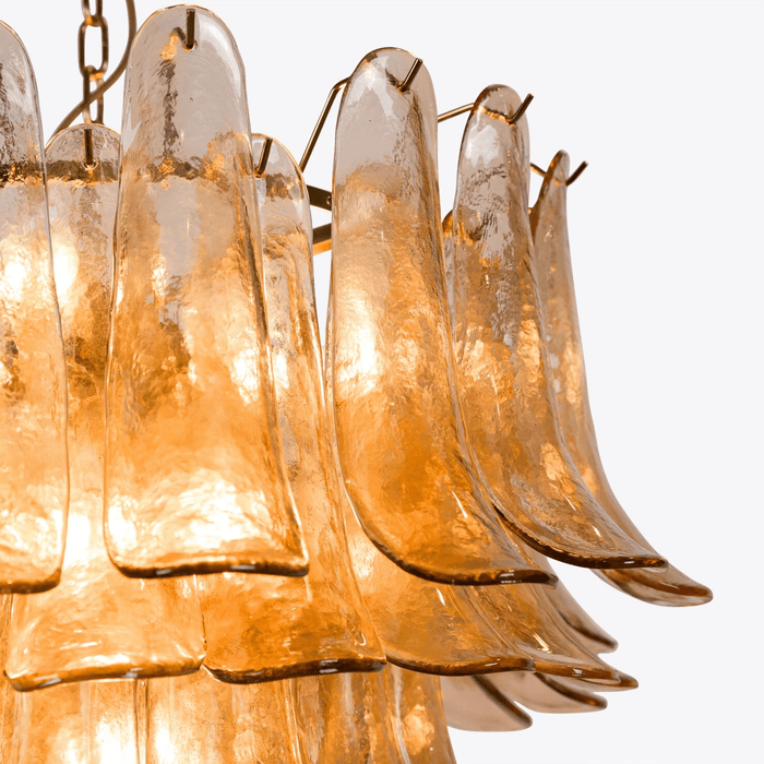 Amber Petalo Chandelier Vakkerlight