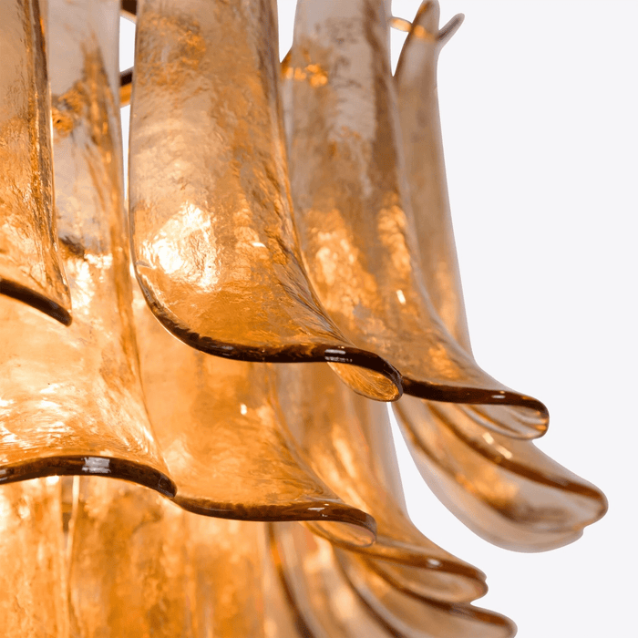 Amber Petalo Chandelier Vakkerlight