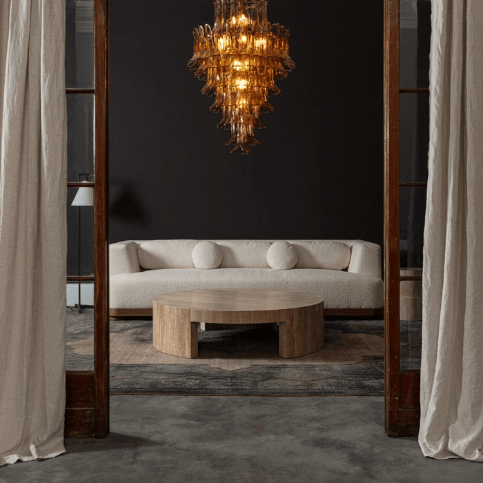 Amber Petalo Chandelier Vakkerlight