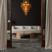 Amber Petalo Chandelier Vakkerlight