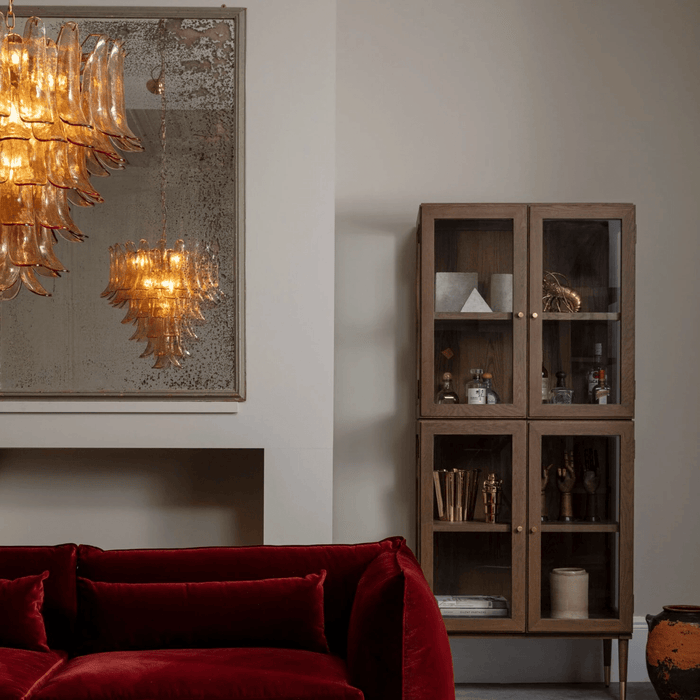 Amber Petalo Chandelier Vakkerlight