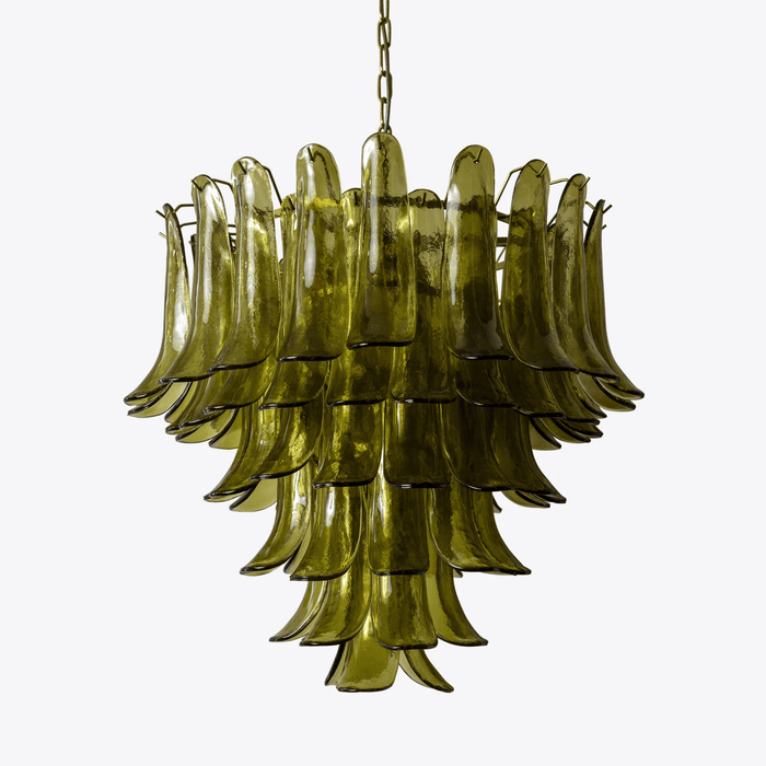 Green Petalo Chandelier Vakkerlight