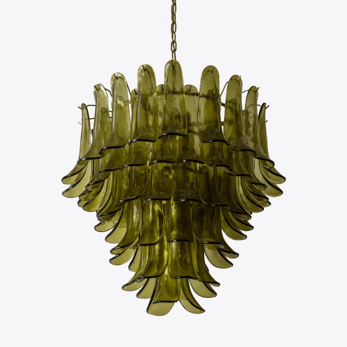 Green Petalo Chandelier Vakkerlight