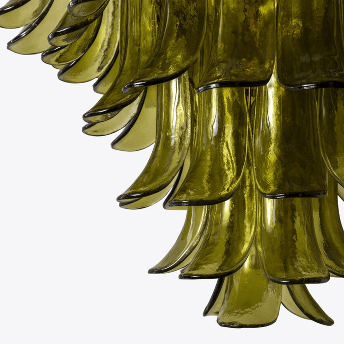 Green Petalo Chandelier Vakkerlight