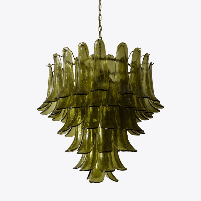 Green Petalo Chandelier Vakkerlight
