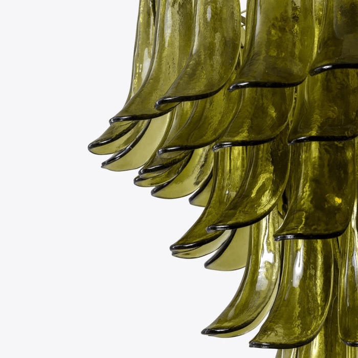Green Petalo Chandelier Vakkerlight