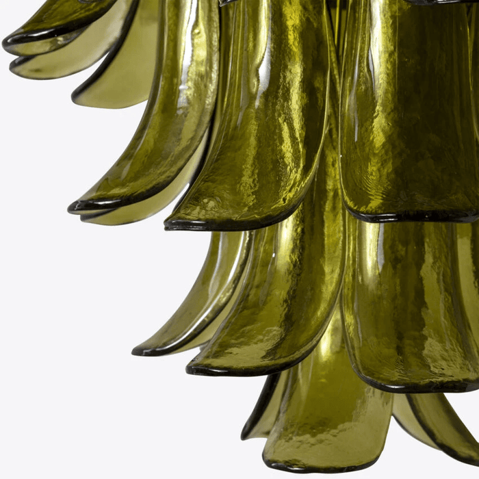 Green Petalo Chandelier Vakkerlight