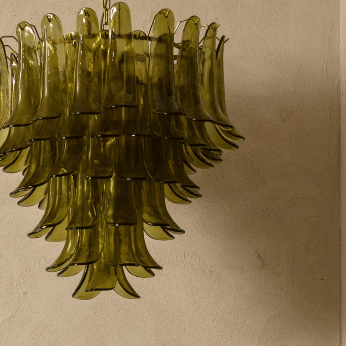 Green Petalo Chandelier Vakkerlight