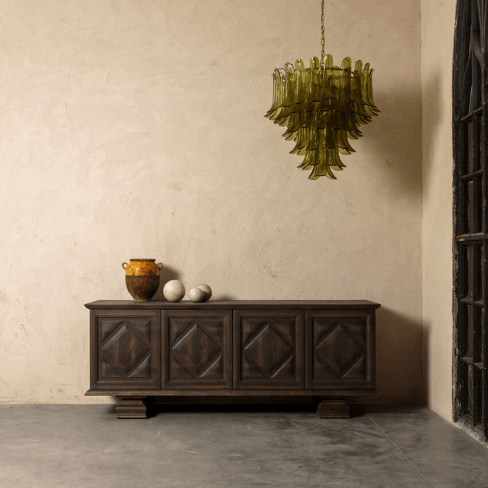 Green Petalo Chandelier Vakkerlight