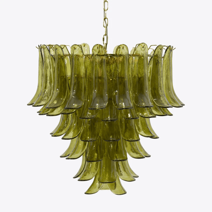 Green Petalo Chandelier Vakkerlight