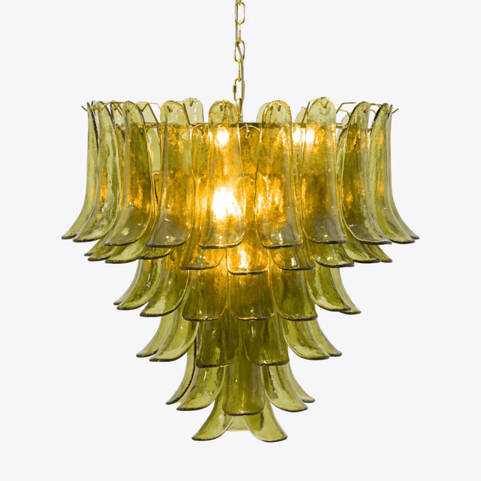 Green Petalo Chandelier Vakkerlight