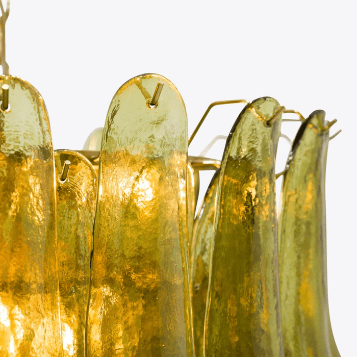 Green Petalo Chandelier Vakkerlight