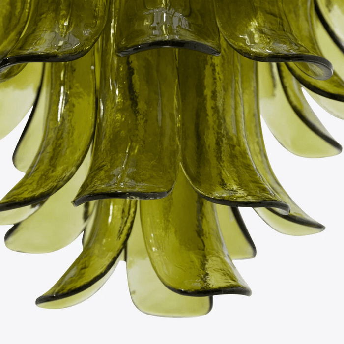 Green Petalo Chandelier Vakkerlight