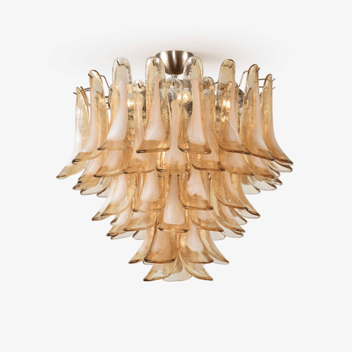 Amber Petal Glass Ceiling Lamp Vakkerlight