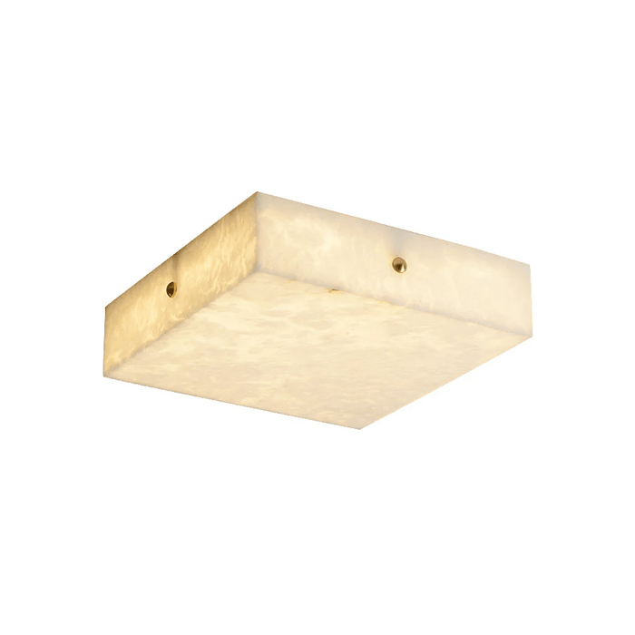 Square Alabaster Ceiling Light Vakkerlight