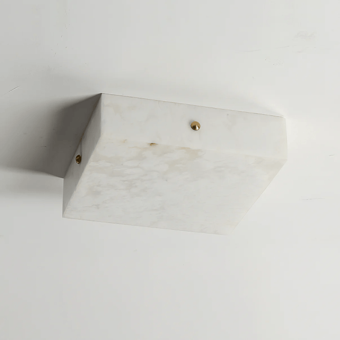 Square Alabaster Ceiling Light Vakkerlight