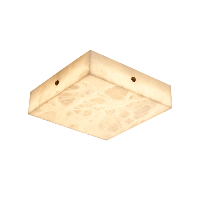 Square Alabaster Ceiling Light Vakkerlight