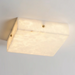 Square Alabaster Ceiling Light Vakkerlight