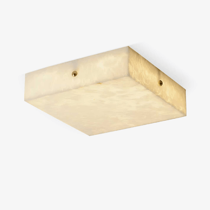 Square Alabaster Ceiling Light Vakkerlight