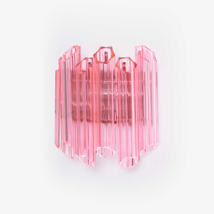 Pink Palermo Glass Wall Lamp Vakkerlight