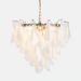 Lunara White Glass Chandelier Vakkerlight