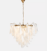 Lunara White Glass Chandelier Vakkerlight