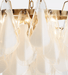 Lunara White Glass Chandelier Vakkerlight